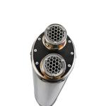 Scarico GPR compatibile con Aprilia Tuareg 660 2021-2024 -  Dual Inox -  Scarico omologato -  silenziatore con db killer estraibile e raccordo specifico