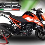 Scarico GPR compatibile con Ktm Duke 390 2017-2020 - GP Evo4 Black Titanium