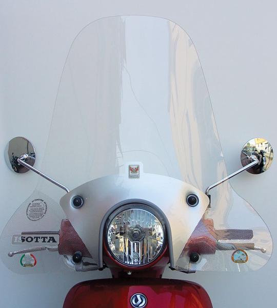 Parabrezza Media Protezione Sym Fiddle Ii 50 125 2008-2014