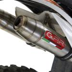 Scarico GPR compatibile con Ktm Freeride 350 4T 2012-2017 -  Deeptone Inox -  Coppia di terminali di scarico omologati -  forniti con db killer removibili e raccordi specifici