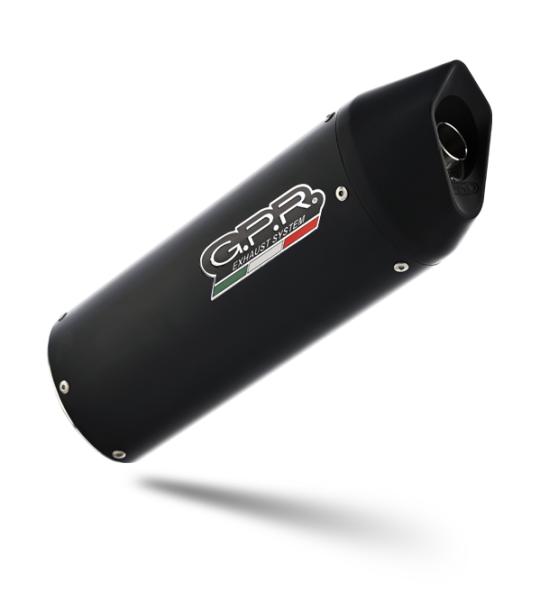 Scarico GPR compatibile con Aprilia Mana 850 Gt 2007-2016 -  Furore Nero -  Scarico semi-completo omologato - fornito con db killer estraibile - catalizzatore e collettore