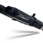 Scarico GPR compatibile con Yamaha Xt 660 X-R  2004-2014 -  Furore Nero -  Coppia di terminali di scarico omologati -  forniti con db killer removibili e raccordi specifici