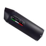 Scarico GPR compatibile con Aprilia Shiver 900 2017-2020 -  Furore Nero -  Coppia di silenziatori di scarico racing -  con raccordo -  articolo senza omologazione