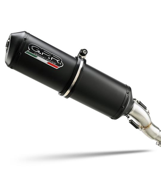 Scarico GPR compatibile con Kawasaki Versys 650 2006-2014 - Ghisa 