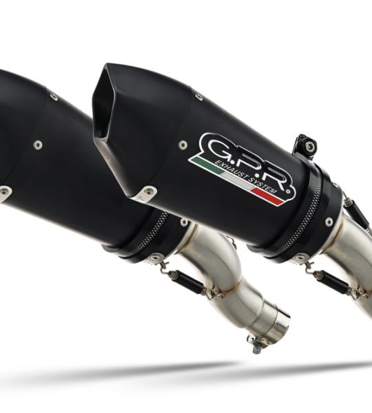 Scarico GPR compatibile con Ducati Hypermotard 1100 -1100 Evo 2007-2012 - Gpe Ann. Black titanium