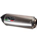 Scarico GPR compatibile con Aprilia Rsv 1000 R Factory 2006-2010 -  Gpe Ann. titanium -  Coppia di terminali di scarico omologati -  forniti con db killer removibile -  catalizzatori e raccordi specifici