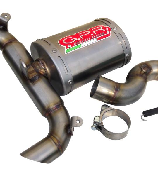 Scarico GPR compatibile con Suzuki Gsr 600 2006-2011 - Alluminio Ghost