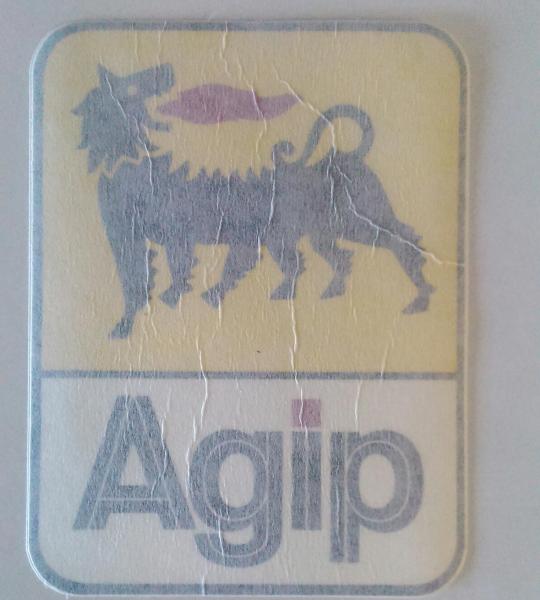 Adesivo " AGIP " cm 11,5 X9 - per Cagiva - Ducati