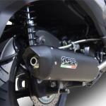 Scarico GPR compatibile con Hyosung Comet 650 Gt - R 2004-2016 - Furore Nero