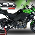 Scarico GPR compatibile con Kawasaki Versys 1000 I.E. 2011-2013 - Furore Nero