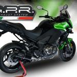 Scarico GPR compatibile con Kawasaki Versys 1000 I.E. 2011-2013 - Furore Nero