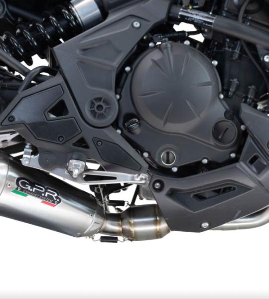 Scarico GPR compatibile con Kawasaki Versys 650 2023-2025 -  GP-Revo Titanium -  Scarico completo racing -  fornito con db killer estraibile e collettore -  non conforme per uso stradale