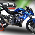 Scarico GPR compatibile con Kawasaki Ninja 125 2021-2024 - Furore Evo4 Nero