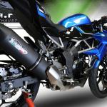 Scarico GPR compatibile con Kawasaki Ninja 125 2021-2024 - Furore Evo4 Nero