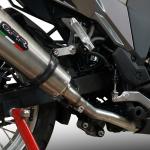Scarico GPR compatibile con Kawasaki Versys-X 250 2017-2020 -  GP Evo4 Titanium -  Terminale di scarico omologato - fornito con db killer estraibile - catalizzatore e collettore