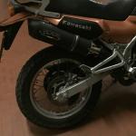 Scarico GPR compatibile con Kawasaki Kle 500 1991-2007 - Furore Nero