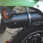 Scarico GPR compatibile con Kawasaki Klr 600 1985-2004 - Furore Nero