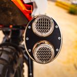 Scarico GPR compatibile con Ktm Duke 890 2021-2024 -  Dual Poppy -  Scarico omologato -  silenziatore con db killer estraibile e raccordo specifico