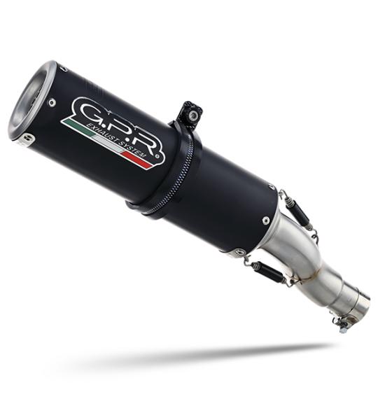 Scarico GPR compatibile con Kawasaki Versys 650 2021-2022 - M3 Black Titanium