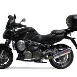 Scarico GPR compatibile con Aprilia Mana 850 Gt 2007-2016 -  Trioval -  Terminale di scarico semi-completo -  omologato -  con db killer estraibile e raccordo specifico