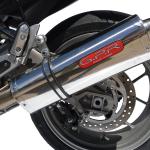 Scarico GPR compatibile con Aprilia Mana 850 Gt 2007-2016 -  Trioval -  Terminale di scarico semi-completo -  omologato -  con db killer estraibile e raccordo specifico
