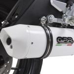 Scarico GPR compatibile con Yamaha Mt 125 2014-2016 -  Albus Ceramic -  Scarico omologato -  silenziatore con db killer estraibile e raccordo specifico