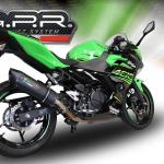 Scarico GPR compatibile con Kawasaki Ninja 500 2023-2025 - Furore Evo4 Nero