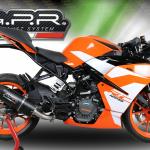 Scarico GPR compatibile con Ktm Rc 125 2017-2020 - Furore Evo4 Nero