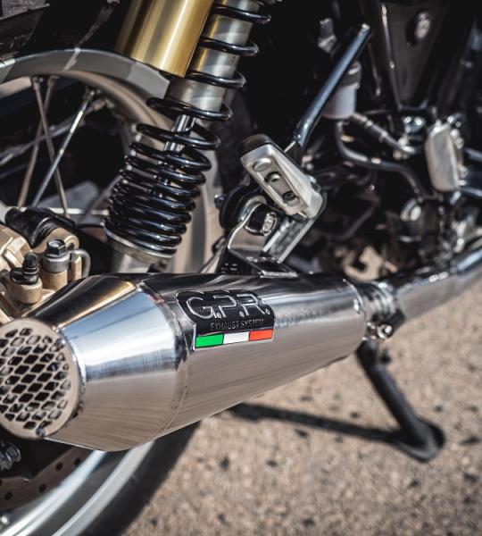 Scarico GPR compatibile con Lambretta Lambretta 125 - 150 Milano  2012-2014 -  Ultracone lucido -  Scarico completo omologato - fornito con db killer estraibile e collettore