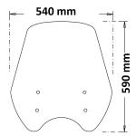 Parabrezza Alto Per Royal Enfield Super Meteor 650 2023>