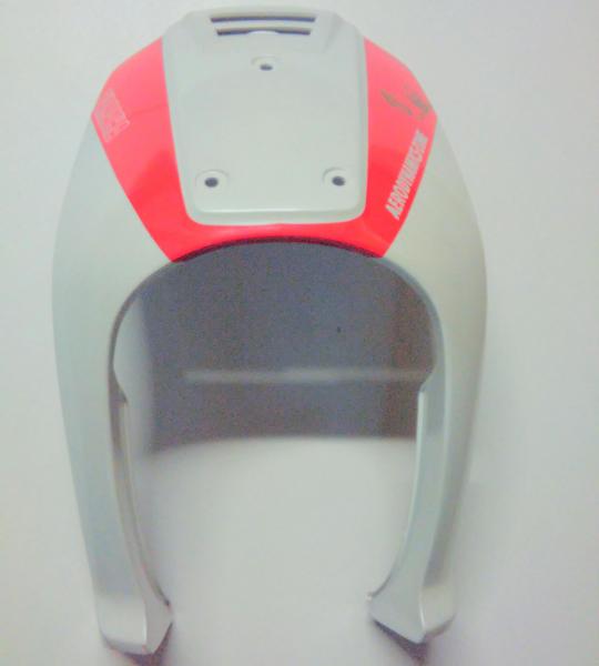 Frontale carena bianco-rosso MBK CT
