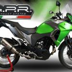 Scarico GPR compatibile con Kawasaki Versys-X 250 2017-2020 -  GP Evo4 Titanium -  Terminale di scarico omologato - fornito con db killer estraibile - catalizzatore e collettore