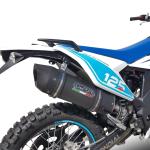 Scarico GPR compatibile con Malaguti XSM 125 Supermoto 2021-2023 -  Furore Evo4 Nero -  Terminale di scarico omologato -  fornito con db killer estraibile -  catalizzatore e raccordo specifico