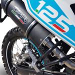 Scarico GPR compatibile con Malaguti XSM 125 Supermoto 2021-2023 -  Furore Evo4 Nero -  Terminale di scarico omologato -  fornito con db killer estraibile -  catalizzatore e raccordo specifico