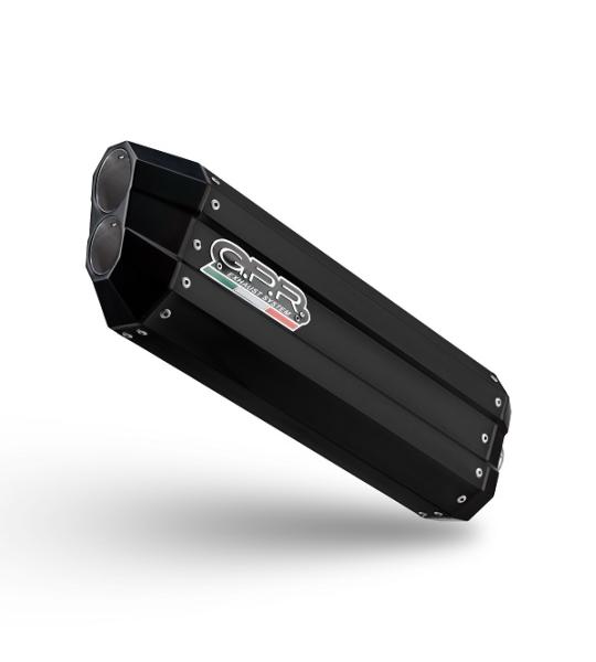 Scarico GPR compatibile con Benelli Trk 702 2023-2024 - Hyper Sonic Black Titanium