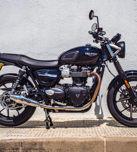 Scarico GPR compatibile con Triumph Street Twin 900 2020-2021 - Vintacone