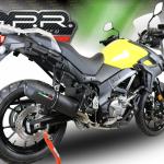 Scarico GPR compatibile con Suzuki V-Strom DL650 2017-2020 - Furore Evo4 Nero