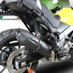 Scarico GPR compatibile con Suzuki V-Strom DL650 2017-2020 - Furore Evo4 Nero