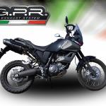 Scarico GPR compatibile con Yamaha Xt 660 Z Teneré 2008-2016 - Furore Nero