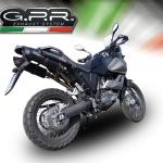 Scarico GPR compatibile con Yamaha Xt 660 Z Teneré 2008-2016 -  Furore Nero -  Coppia di terminali di scarico omologati -  forniti con db killer removibile -  catalizzatori e raccordi specifici