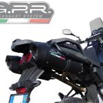Scarico GPR compatibile con Yamaha Xt 660 Z Teneré 2008-2016 -  Furore Nero -  Coppia di terminali di scarico omologati -  forniti con db killer removibile -  catalizzatori e raccordi specifici