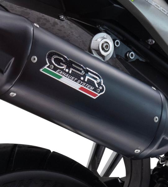 Scarico GPR compatibile con Suzuki V-STROM DL 800 DE - SE 2023-2025 - Furore-X Titanio Nero