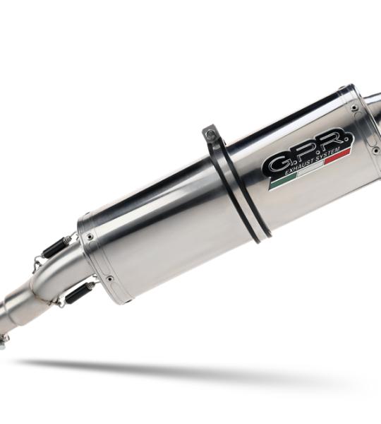 Scarico GPR compatibile con Aprilia Mana 850 Gt 2007-2016 -  Trioval -  Terminale di scarico semi-completo -  omologato -  con db killer estraibile e raccordo specifico