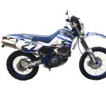 Scarico GPR compatibile con Yamaha Tt 600 1983-1997 -  Trioval -  Scarico omologato -  silenziatore con db killer estraibile e raccordo specifico