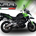 Scarico GPR compatibile con Kawasaki Versys 650 2006-2014 - Furore Nero