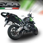 Scarico GPR compatibile con Kawasaki Versys 650 2006-2014 - Furore Nero