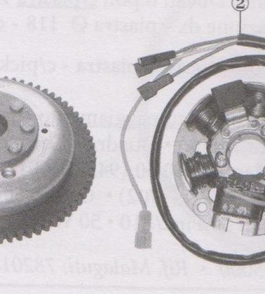 Volano per motore Minarelli 50 AM345 C/Mot Avv Mitsuba(imp Ducat