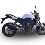 Scarico GPR compatibile con Yamaha Fz.1 - Fazer 1000 2006-2014 - Furore Nero