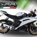 Scarico GPR compatibile con Yamaha Yzf R6 2006-2020 -  Albus Ceramic -  Scarico omologato -  silenziatore con db killer estraibile e raccordo specifico