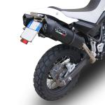 Scarico GPR compatibile con Yamaha Xt 660 X-R  2004-2014 -  Furore Nero -  Coppia di terminali di scarico omologati -  forniti con db killer removibili e raccordi specifici